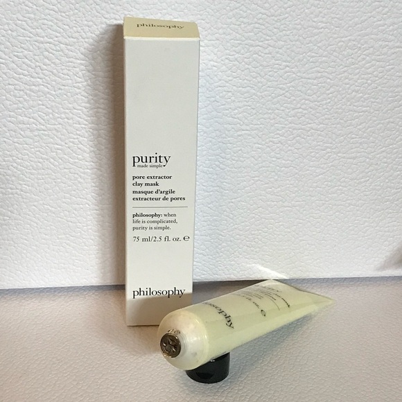 🆕 PHILOSOPHY - Purity Made Simple Pore Extractor Clay Mask 75 mL NIB - Picture 2 of 8